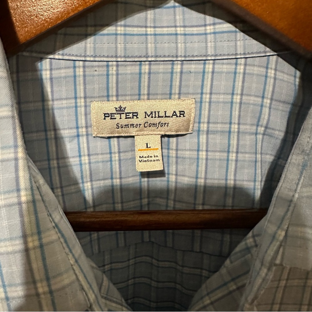 Peter Millar Men’s Summer Comfort Long Sleeve Button Up Shirt - Picture 3 of 3